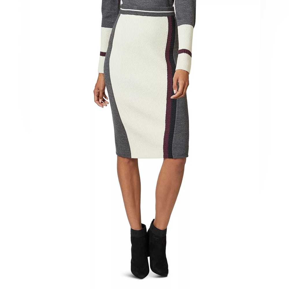 Ted baker knit color block skirt